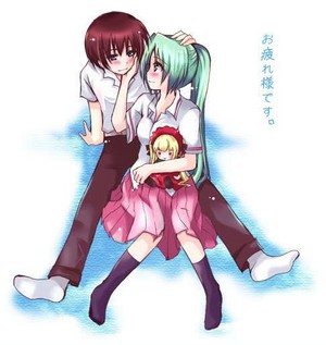 Keiichi and Mion