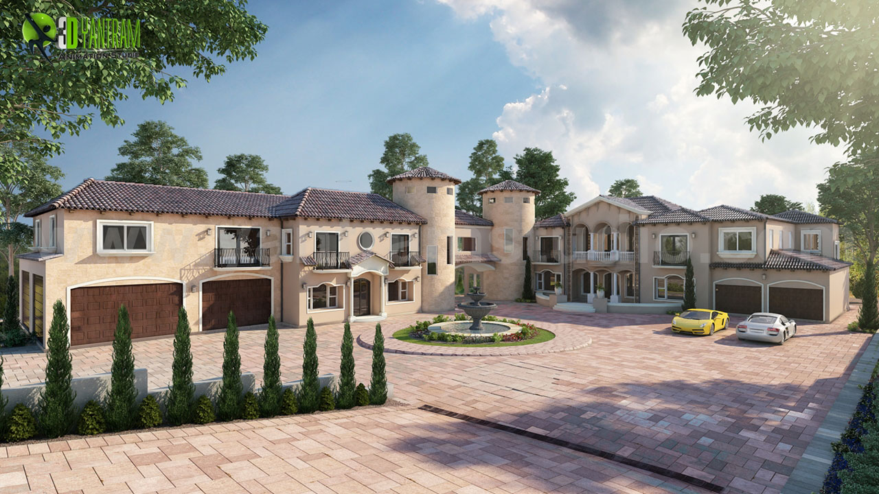 Modern Villa Photo Realistic rendering design ideas.
