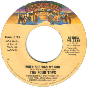  When She Was My Girl On 45RPM