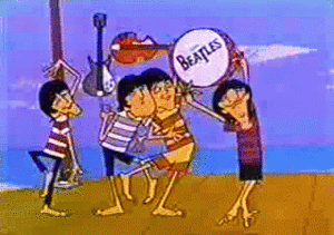 Beatles cartoon gif