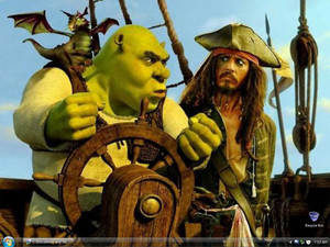  Shrek capt jack cartoon hd image fond d’écran macbook