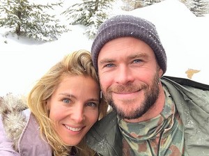  Chris and Elsa...snow in amor