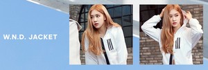  Rosé Looks Cool and Classy for Adidas W.N.D ジャケット