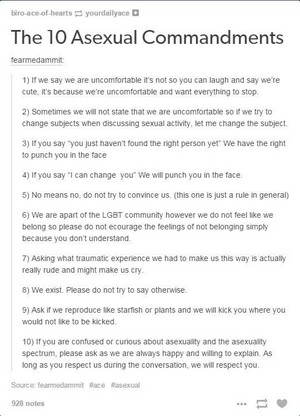  The 10 Asexual Commandments ✨