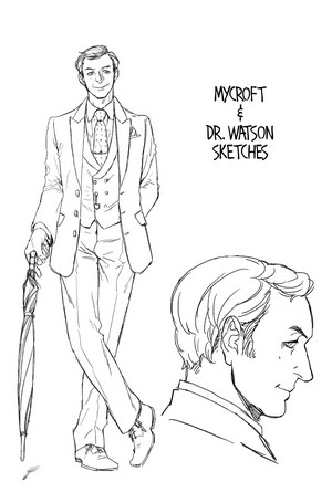  sherlock manga (mycroft sketch)