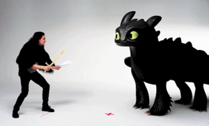  Kit Harington auditions with Toothless