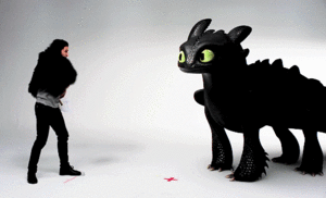  Kit Harington auditions with Toothless