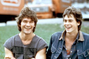 Patrick Swayze and Rob Lowe in 'Youngblood'