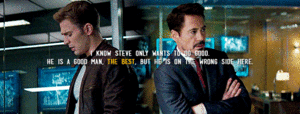  Tony Stark's entry about Steve Rogers in the Marvel Infinity War Journal