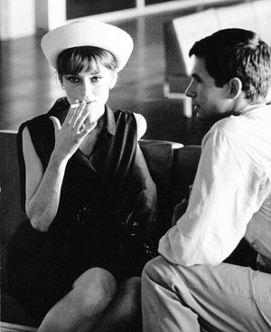  Audrey Hepburn and Anthony Perkins
