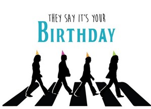  Beatles Birthday Card
