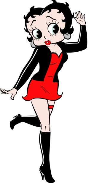  Betty Boop animê Biker Render 5