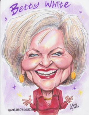  Betty White Caricature