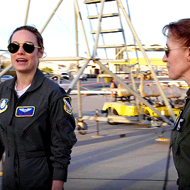  Brie Larson visits a USAF base
