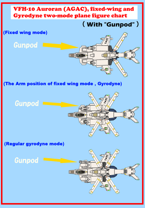  Color VFH10 AGAC threemode plane figure w Gunpod