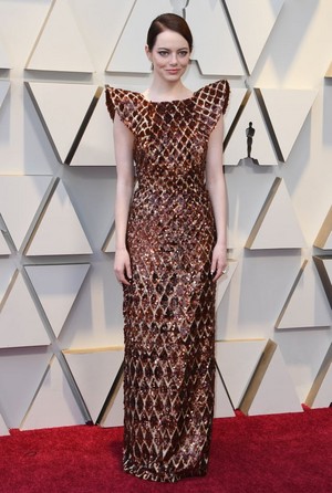  Emma Stone 2019 Oscars red carpet