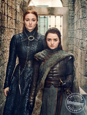 Entertainment Weekly Photoshoot - 2019 - Sophie Turner as Sansa and Maisie Williams as Arya Stark