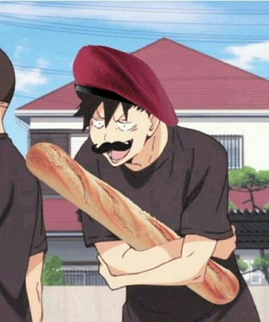  Kuroo and baguette