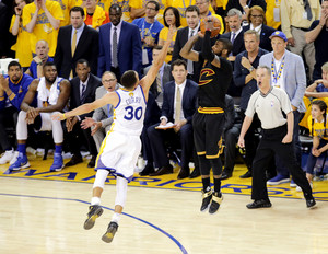  Kyrie Irving's Championship-winning three-pointer in Game 7 2016 NBA Finals