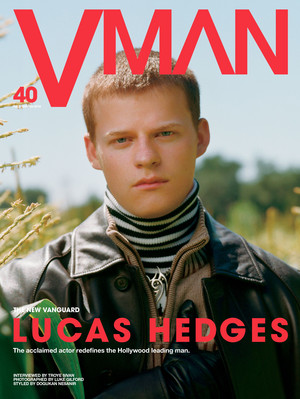  Lucas Hedges - VMan Magazine Cover - 2018