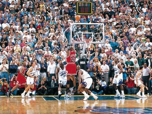  Michael Jordan's championship-winning shot - 1998 NBA Finals