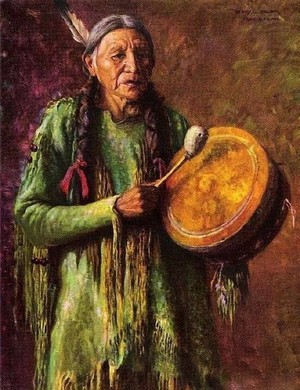  Native American Indian Shaman sa pamamagitan ng Henry Balink