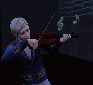 Norway Playing Violin