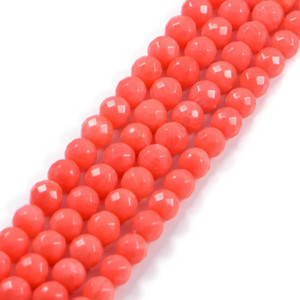  jeruk, orange Coral Beads