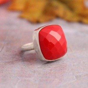 Red Coral Ring