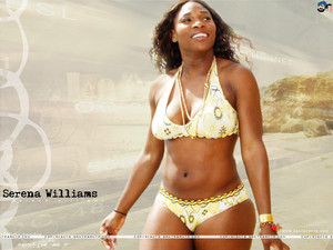  Serena Williams - strand achtergrond