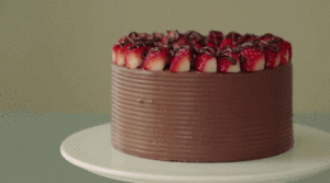  morango chocolate Cake