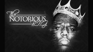  The Notorious B.I.G. - Black and White karatasi la kupamba ukuta