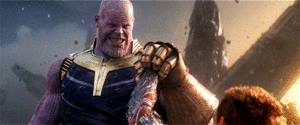Tony Stark vs Thanos in Avengers: Infinity War (2018) 