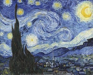  furgão, van Gogh Starry Night