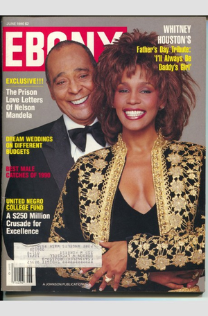  Whitney Houston And Her Father On The Cover Of Ebony