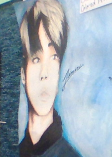  a 7th grader drew this of jimin. damn how? she also drew one of v and rm