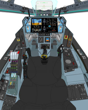  ( A. D. 2036 ,  Block 03, remove bullet proof césped, hierba ) VFH-10C Auroran AGAC cockpit