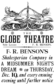  A Vintage Globe Theatre Flyer