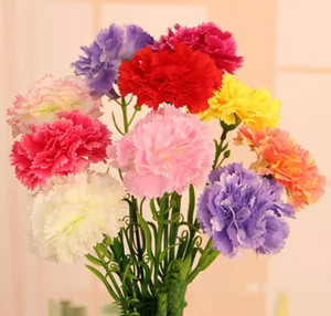  Artificial Carnation Floral Bouquet of Various Colours