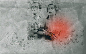  Peeta/Katniss wallpaper