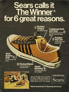  Vintage Promo Ad For Converse All Stars