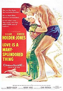  tình yêu Is a Many Splendored Thing Movie Poster