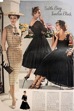  1958 Wards Fashion Catalogue Clipping