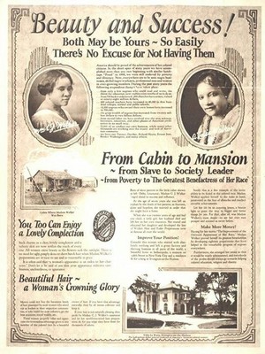  A Vintage Madame C.J. Walker Promo Ad