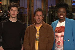 Adam Sandler With Shawn Mendes and Leslie Jones (Saturday Night Live Promo) 