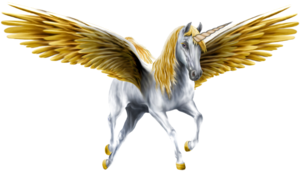  An Beautiful White Winged Unicorn