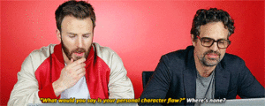  Chris Evans and Mark Ruffalo take a Buzzfeed kuis