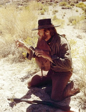 Clint Eastwood on the set of High Plains Drifter (1973)