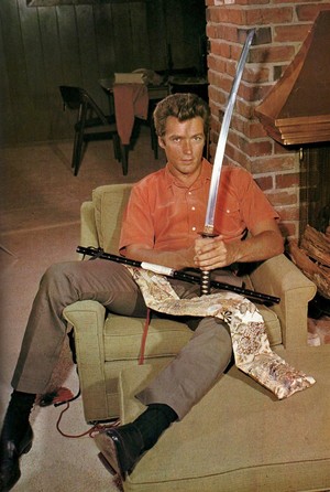 Clint Eastwood photographed at home (1960s)