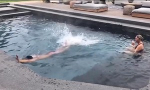  John Legend Taking Swimming Lessons